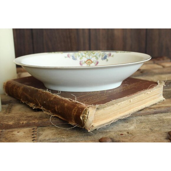 Vintage 1920s 1930s Serving Bowl, Hutschenreuther Selb China, Floral Print - Picture 5 of 10